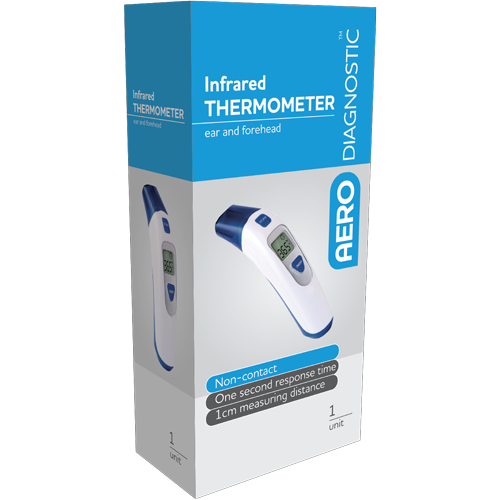 Aero Domestic Ear & Forehead Non-Contact Infrared Thermometer
