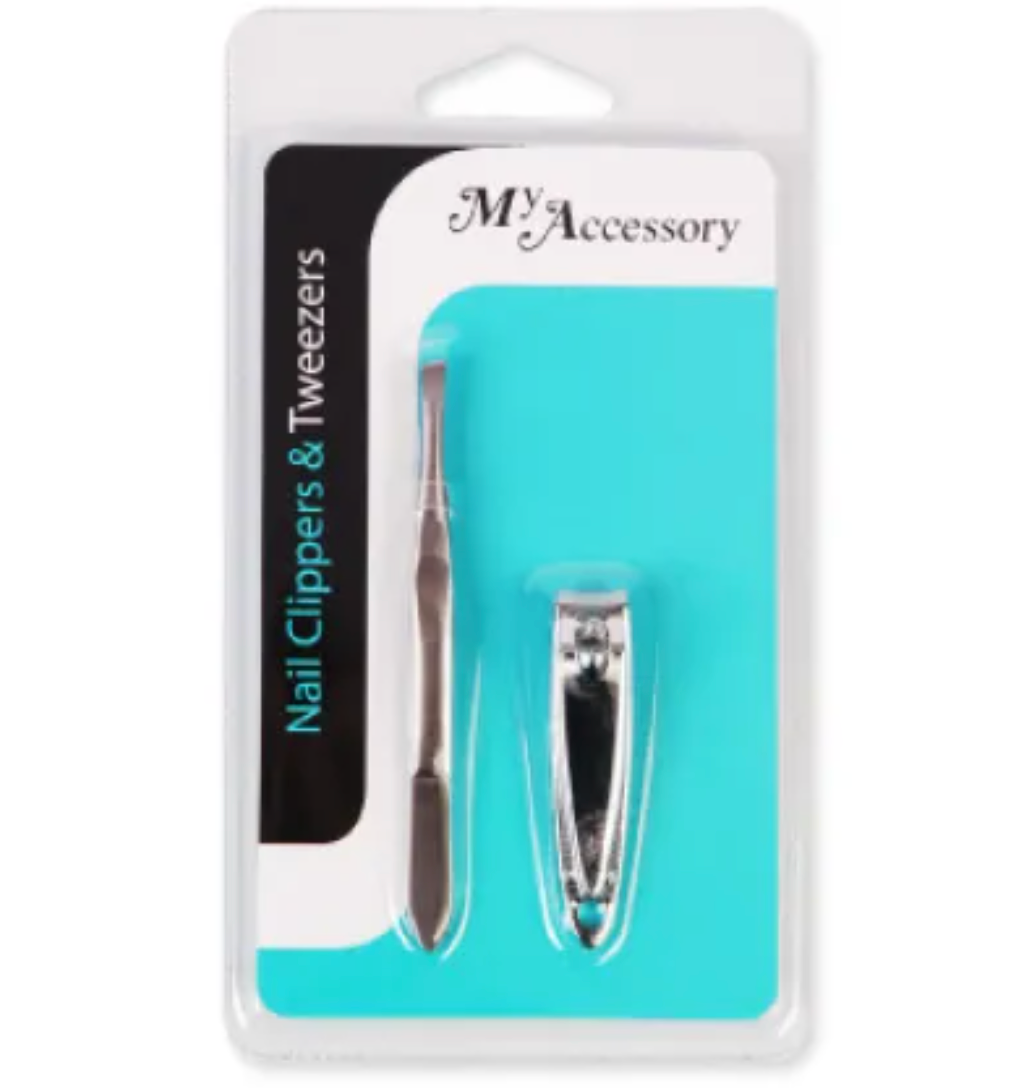 Nail Clippers & Tweezers 2Pack