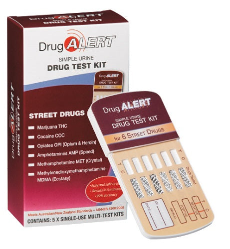 Drug Alert Street Drugs Drug Test Kit 5 Tests