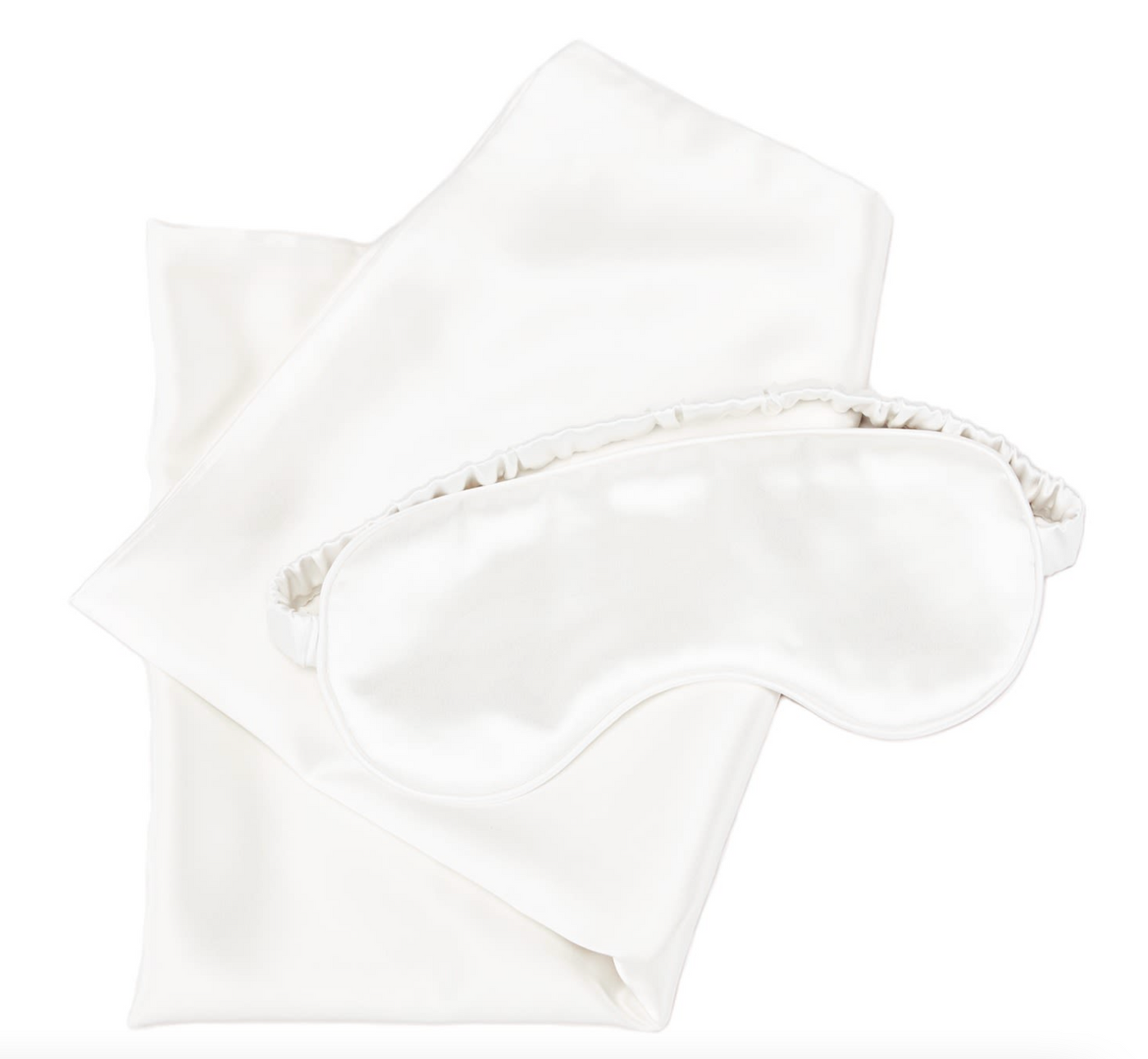 DB Pillow Case & Sleep Mask Set Pearl White