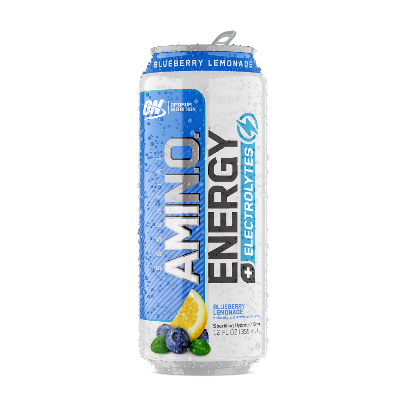 Optimum Nutrition Amino Energy Sparkling + Electrolytes Blue Lemon 355ml