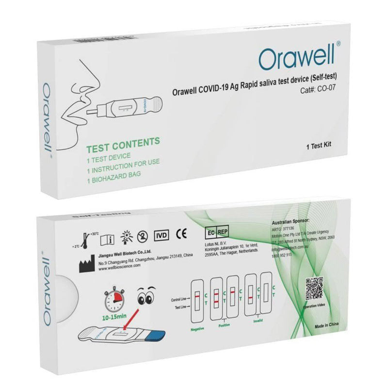 Orawell Rapid Antigen Test - Oral, Single